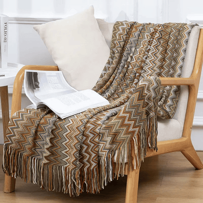 Marbella™ Boho Tassel Throw Blanket
