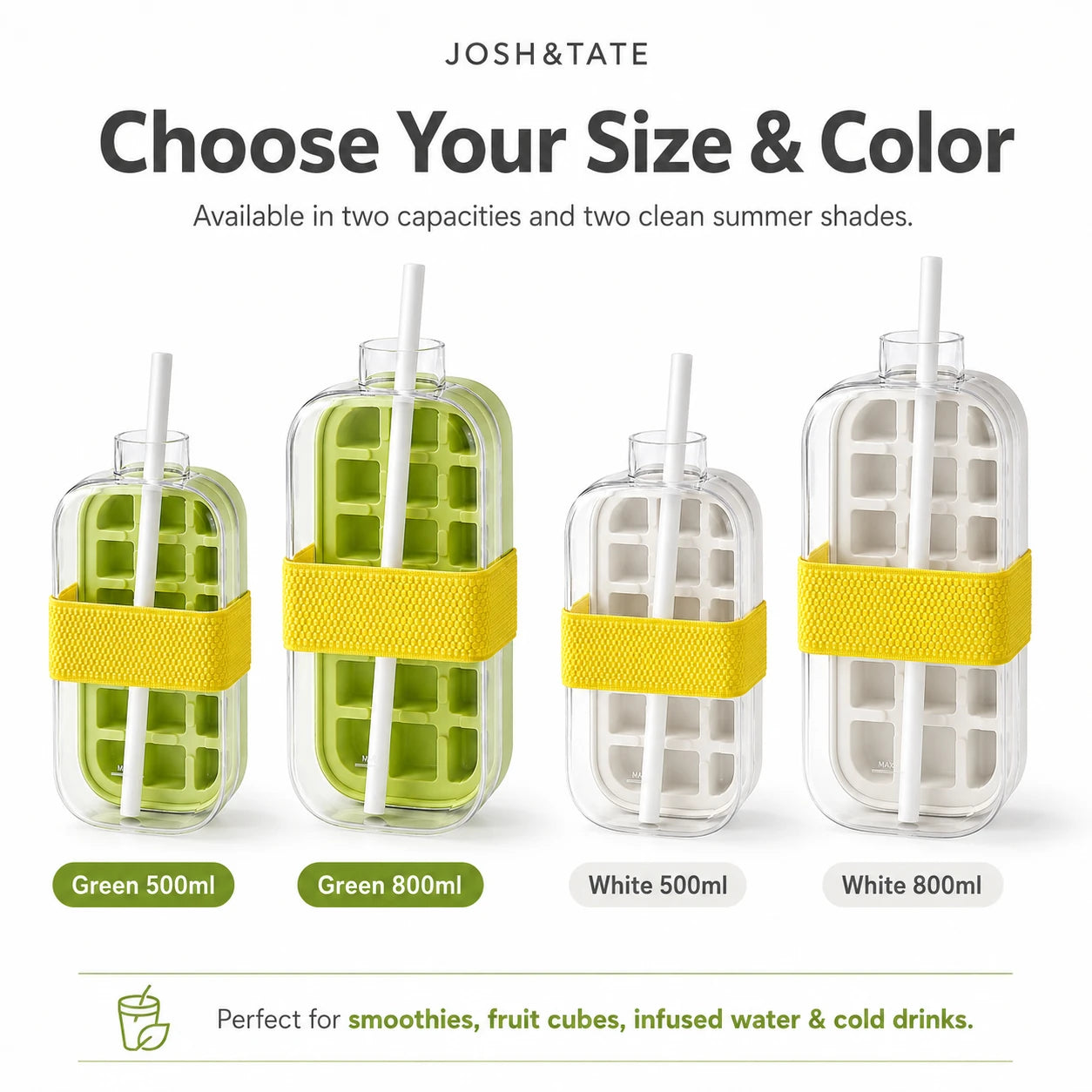 IceDrop – 2-in-1 Ice Cube Tray & Drinking Bottle