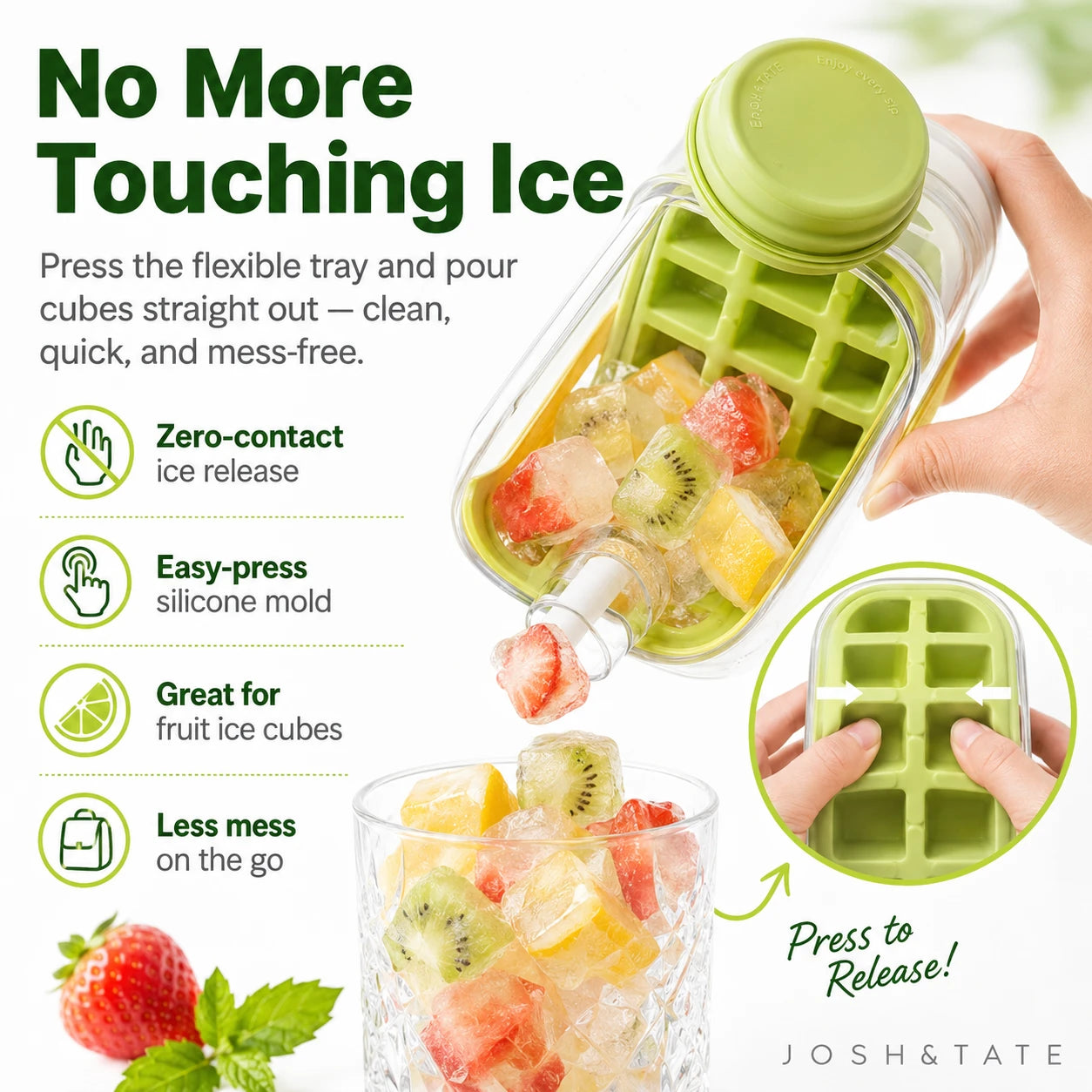 IceDrop – 2-in-1 Ice Cube Tray & Drinking Bottle