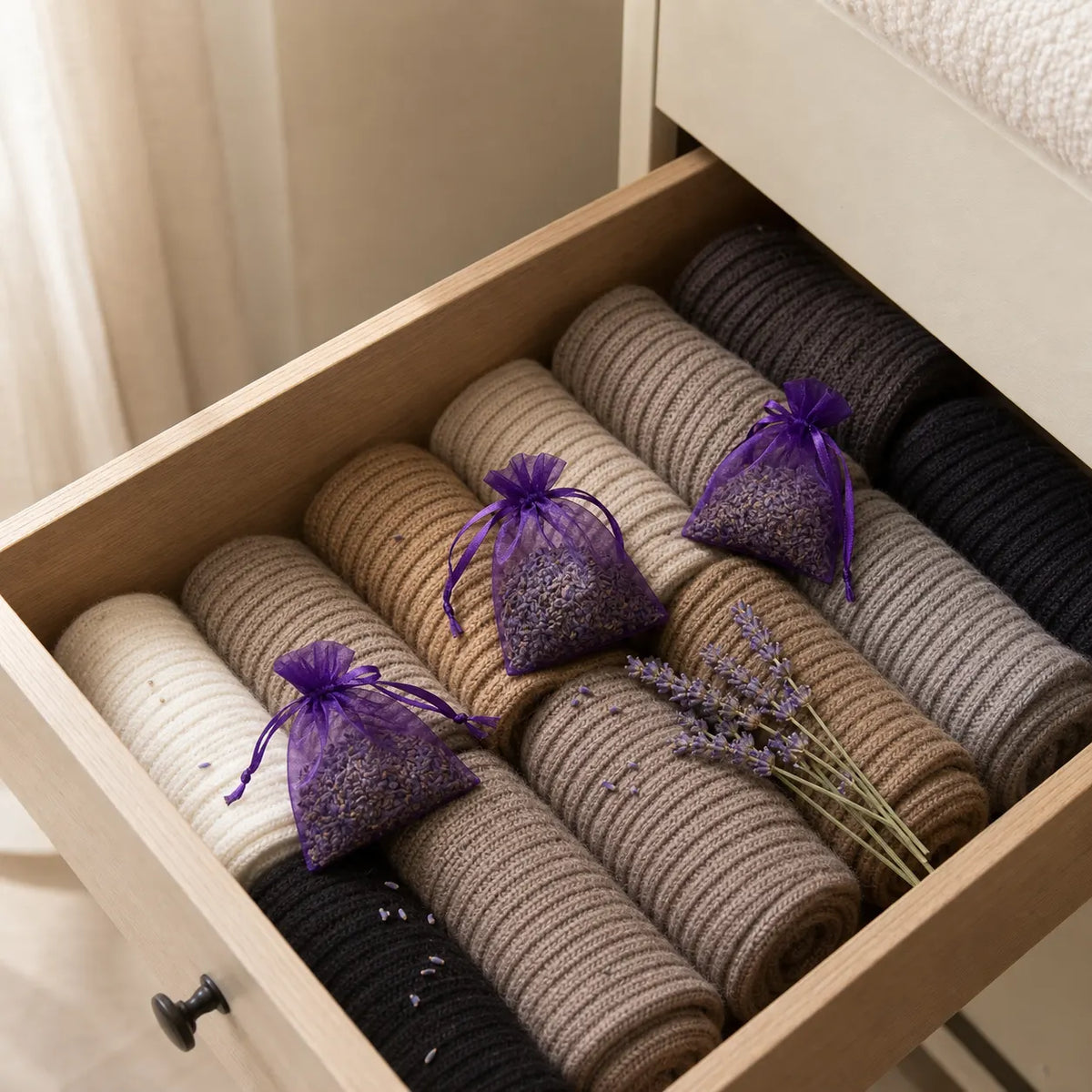 Natural Lavender Wool Guard (10 PCS)