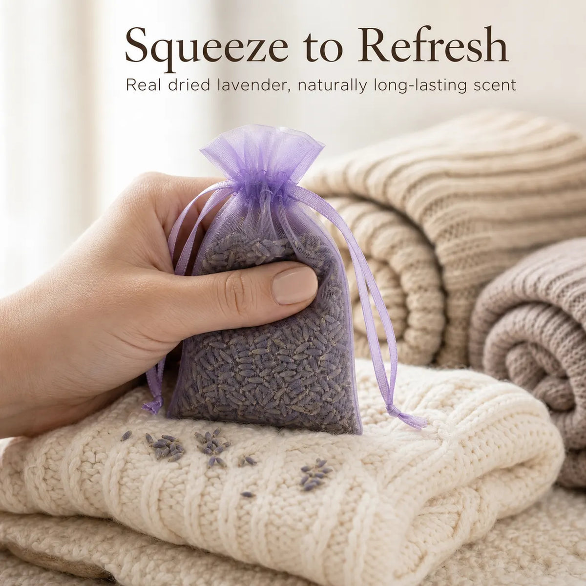 Natural Lavender Wool Guard (10 PCS)