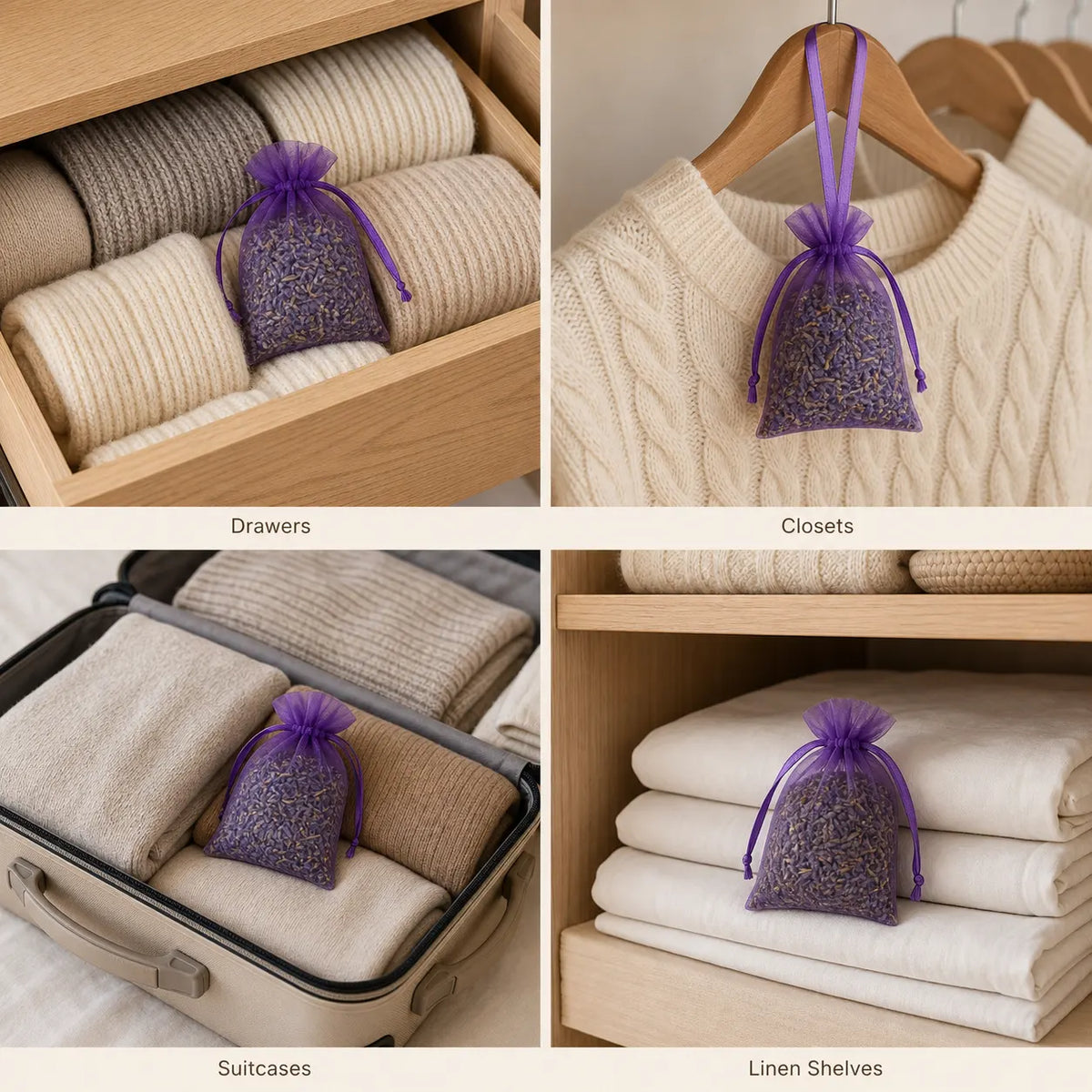 Natural Lavender Wool Guard (10 PCS)