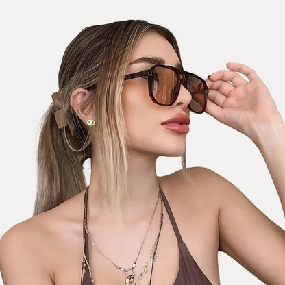 Isla Retro Luxe Square Sunglasses