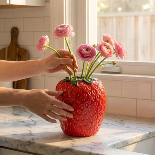 BerryVase™ Strawberry Ceramic Vase