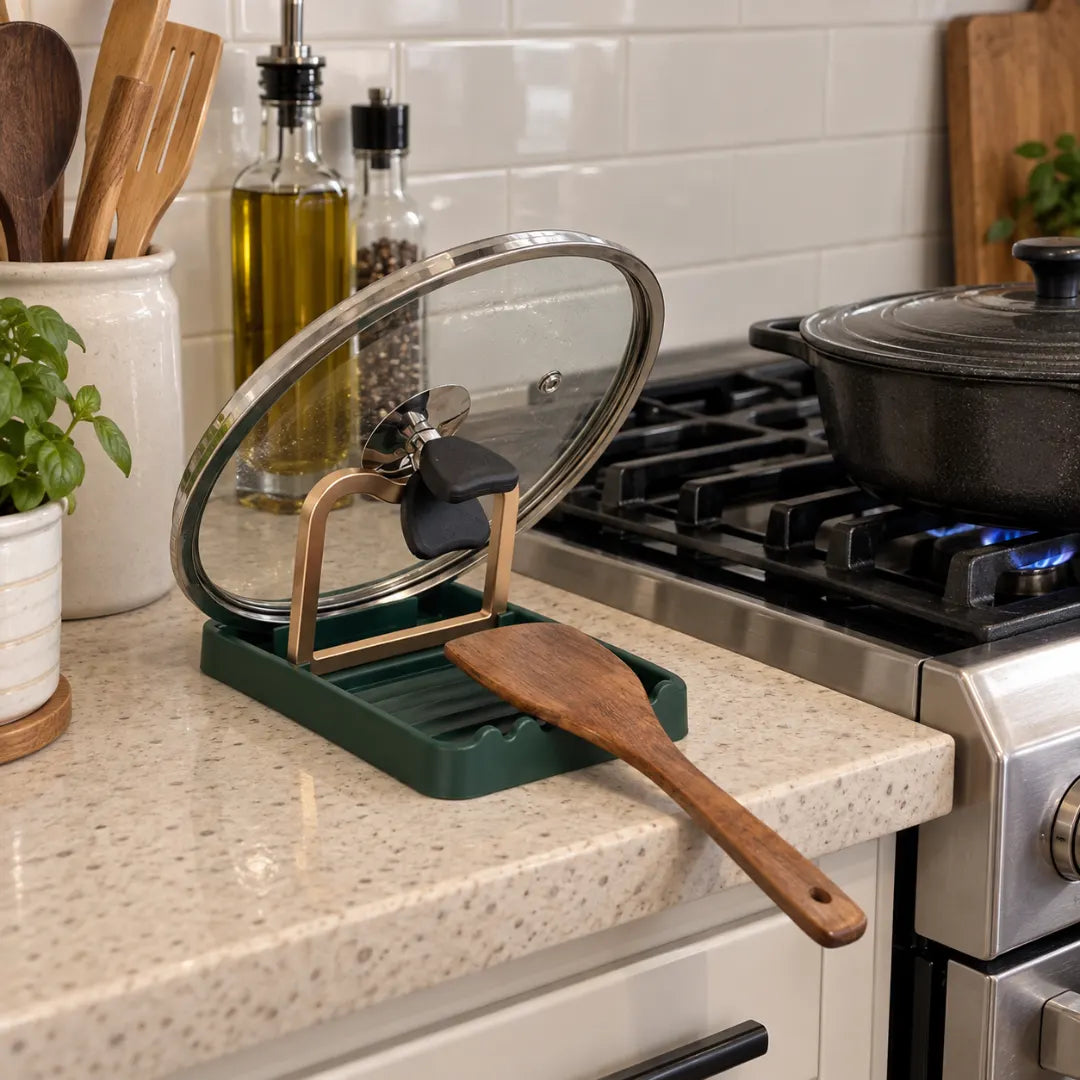 KitchenDock™ Countertop Lid & Spoon Holder