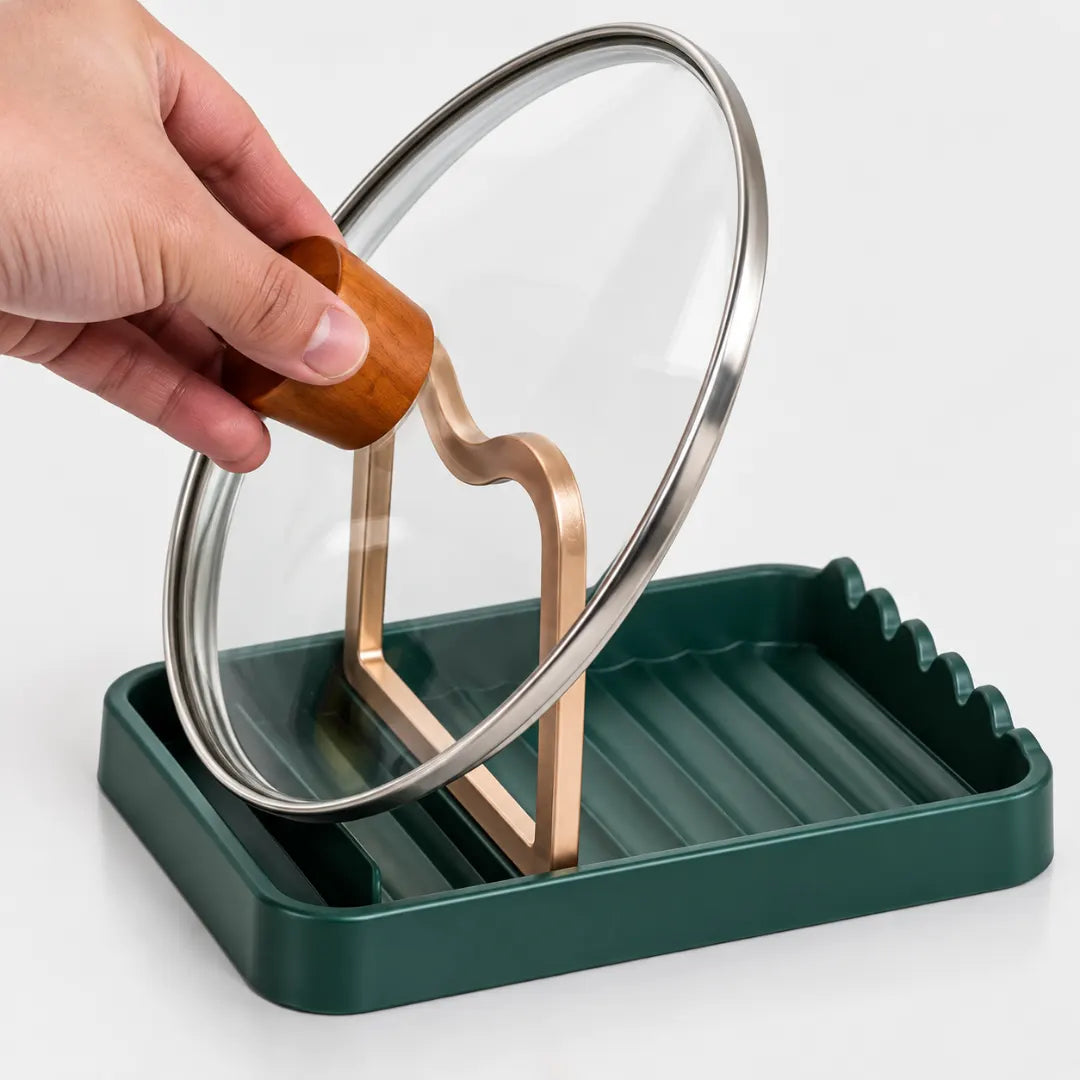 KitchenDock™ Countertop Lid & Spoon Holder