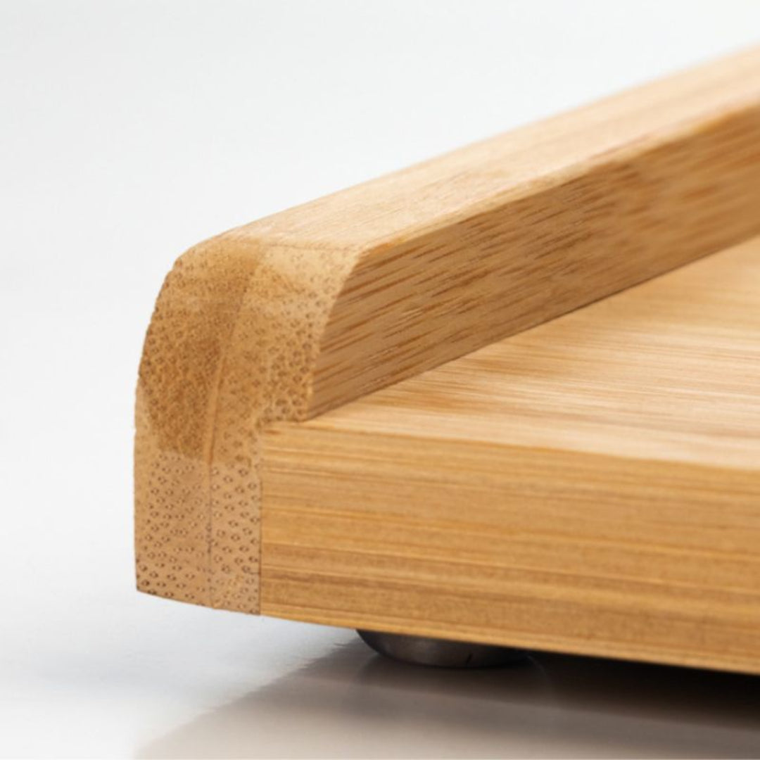 Close-up of a wooden product on a white background