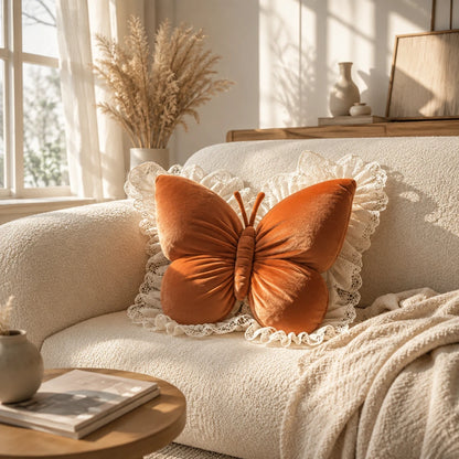 LaceFlutter™ Butterfly Pillow