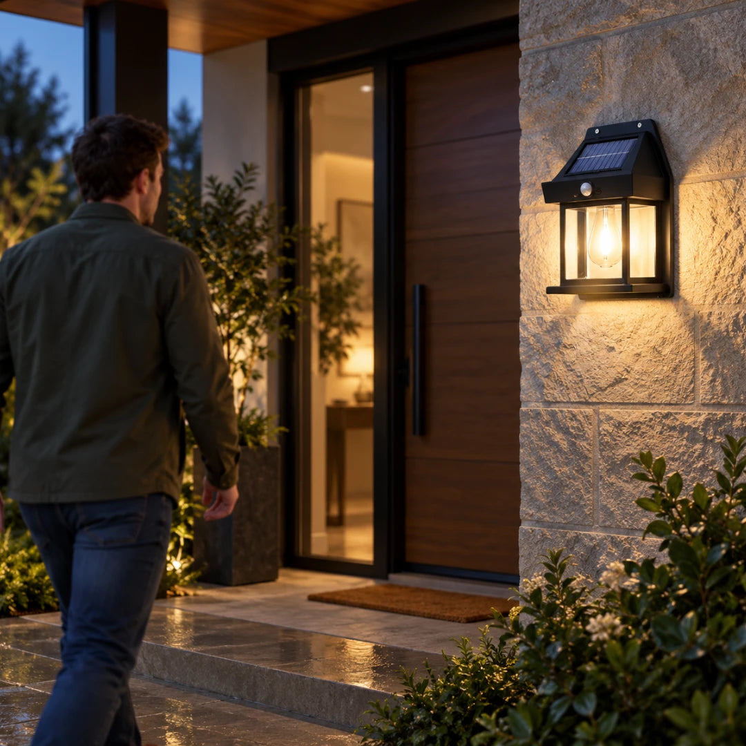 LanternGlow™ Solar Wall Sensor Light