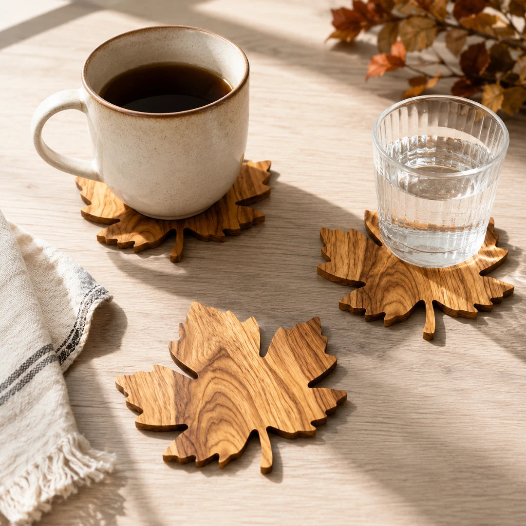 LeafWood™ Maple Coasters