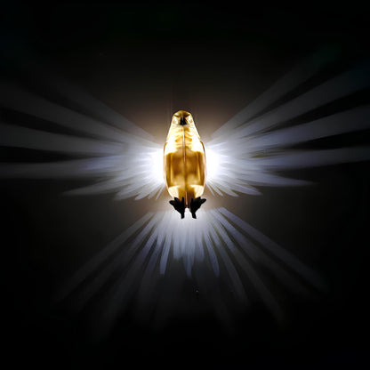 Light bulb with a glowing effect on a dark background