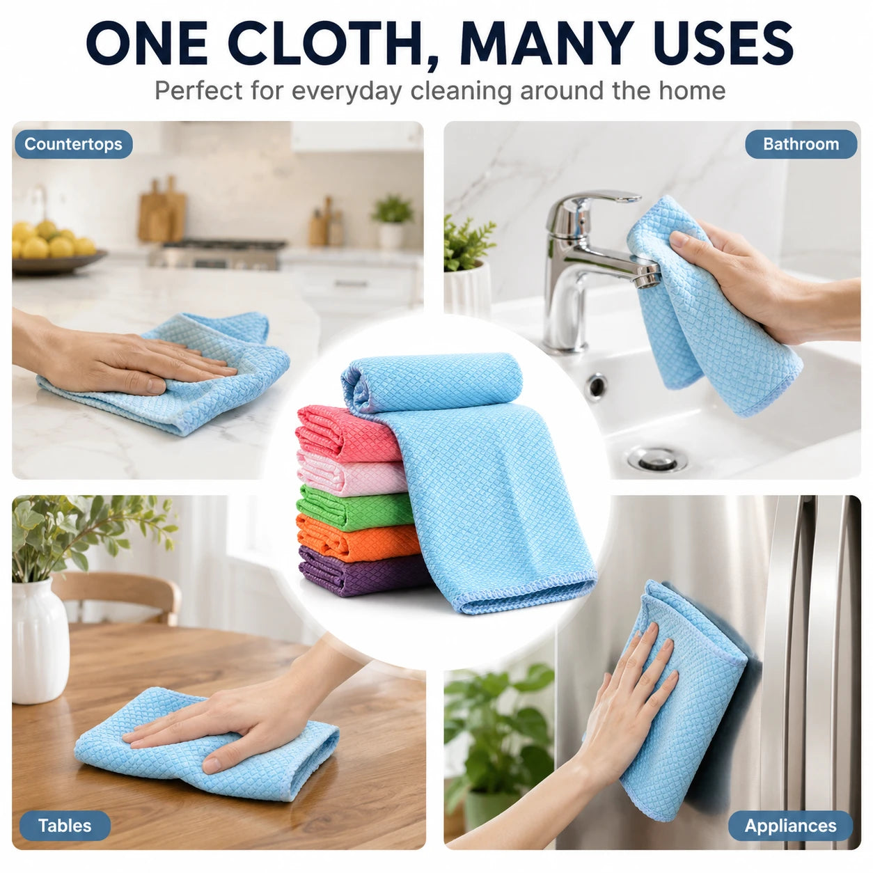 LumaWipe Diamond Weave Microfiber Cloths-