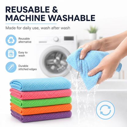 LumaWipe Diamond Weave Microfiber Cloths-