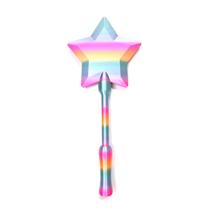 Josh & Tate - Magic Wand Cardholder - Colorful star-shaped wand on a white background