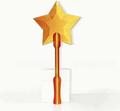 Josh & Tate - Magic Wand Cardholder - Gold star-shaped party hat on a white background
