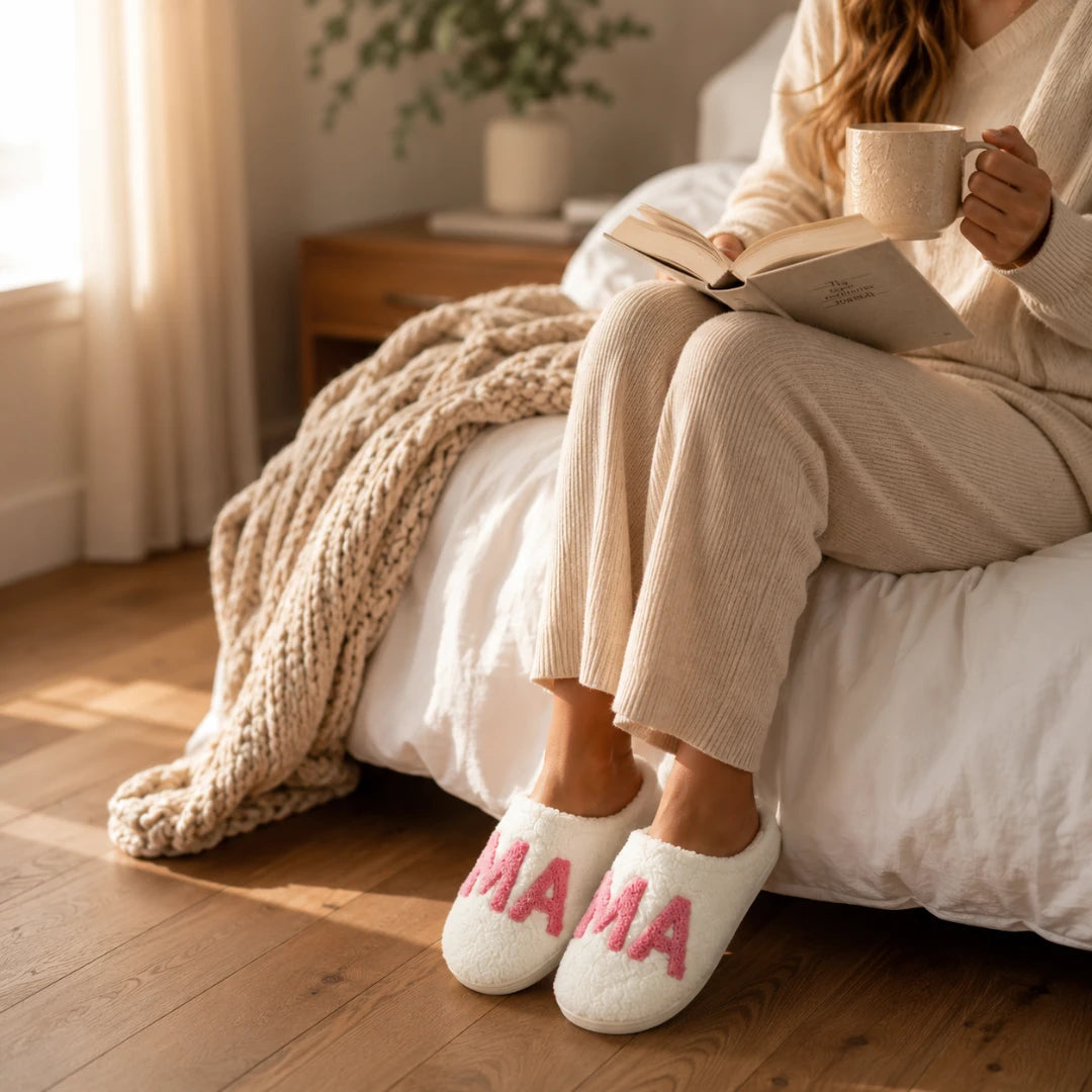 MamaCloud™ Sherpa House Slippers