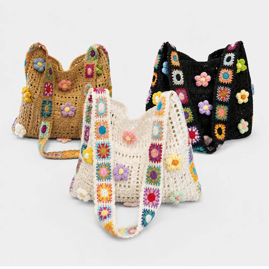 MeadowKnot™ Crochet Shoulder Bag