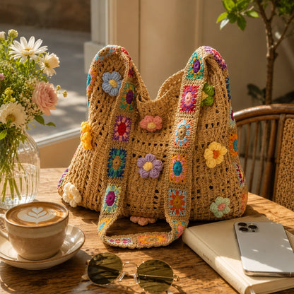 MeadowKnot™ Crochet Shoulder Bag