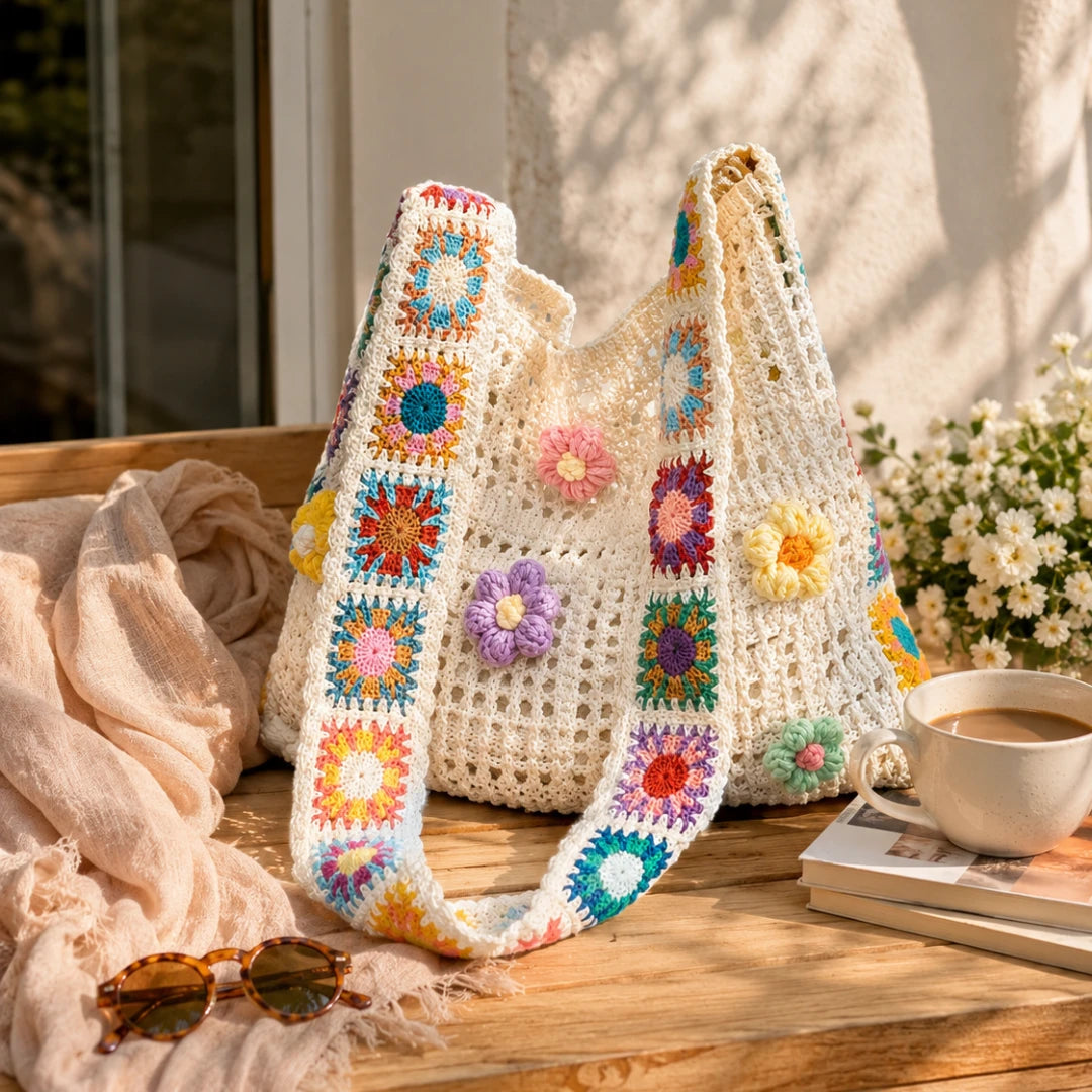 MeadowKnot™ Crochet Shoulder Bag