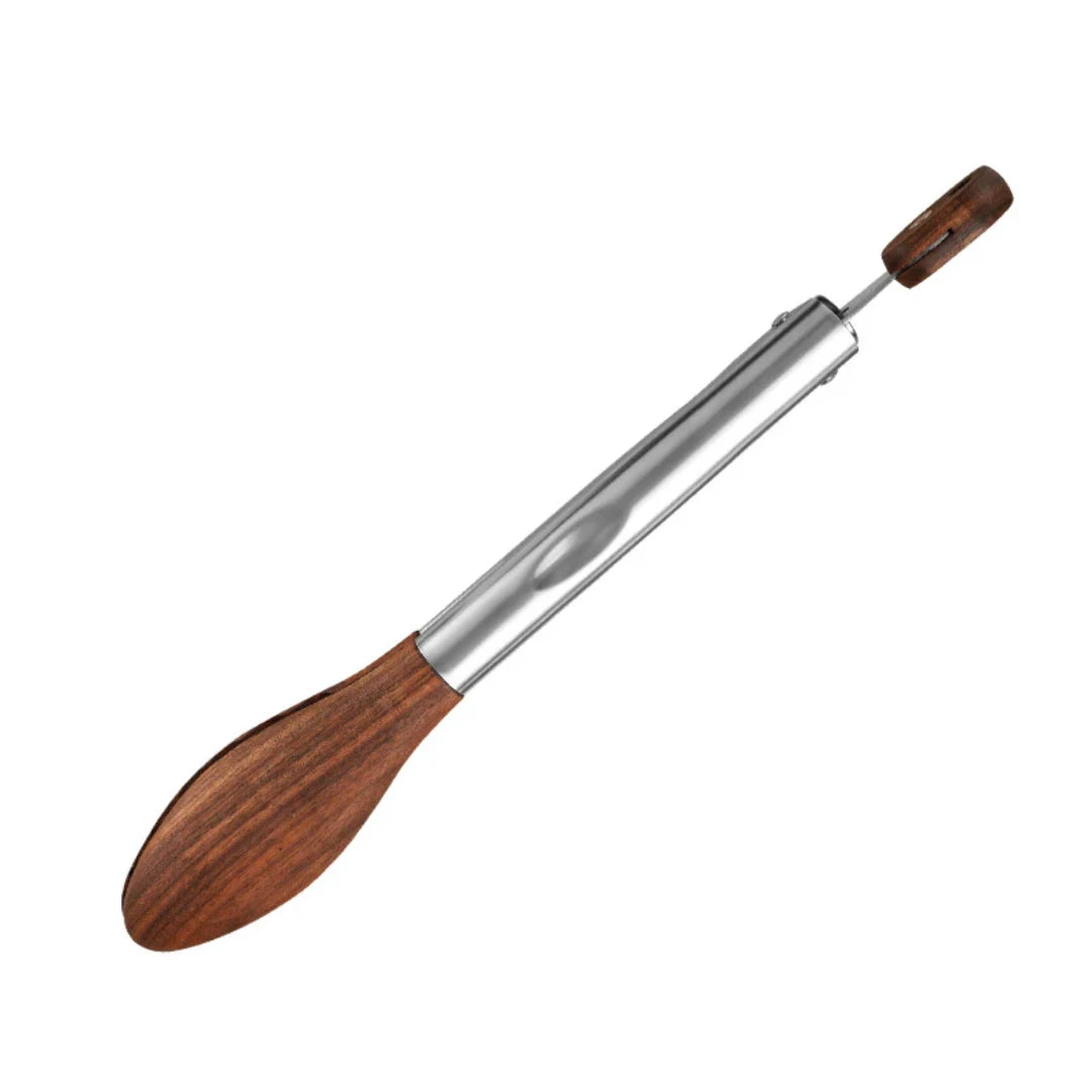 Modern Wood Handle Serving Tongs