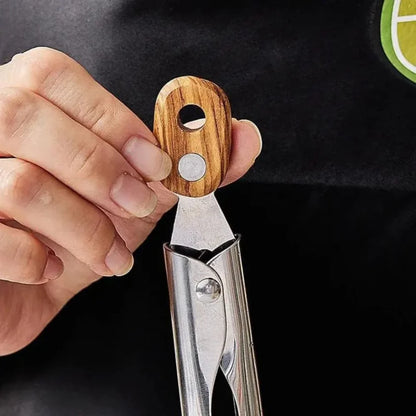 Modern Wood Handle Serving Tongs