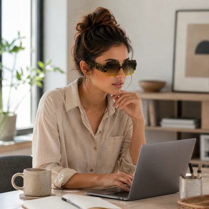 MuseFrame™ Oversized Square Glasses