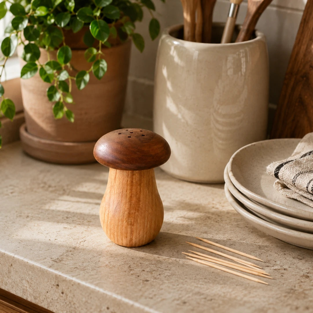 MushPick™ Wooden Toothpick Holder