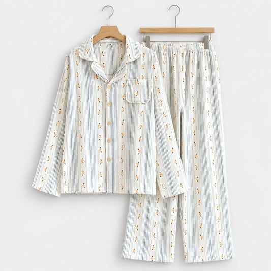 NightBloom™ Muslin Pajama Set