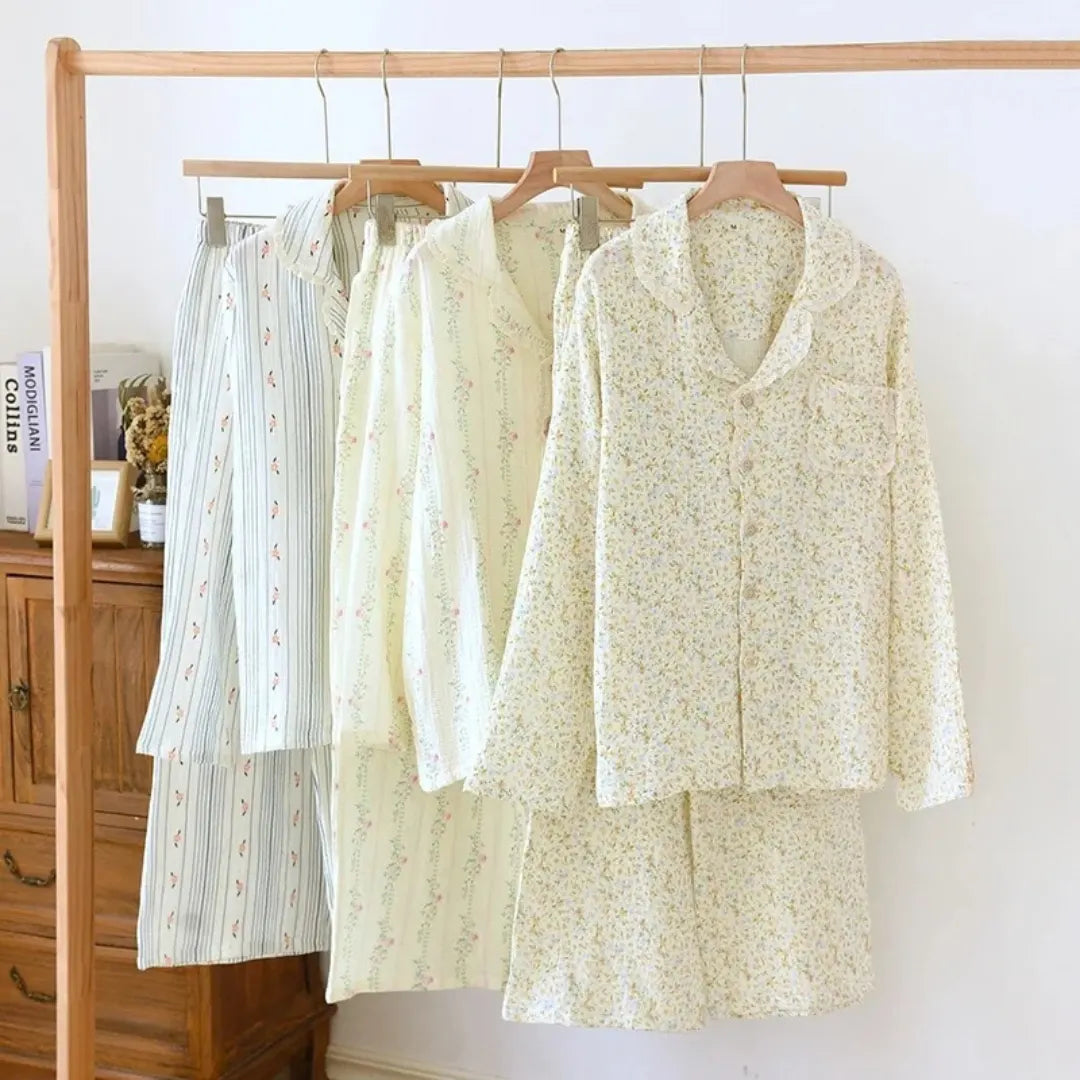 NightBloom™ Muslin Pajama Set