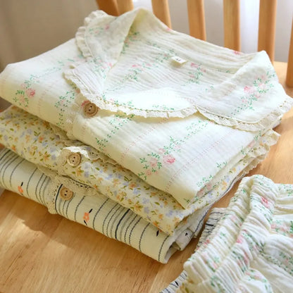 NightBloom™ Muslin Pajama Set