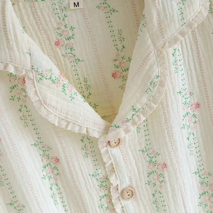 NightBloom™ Muslin Pajama Set