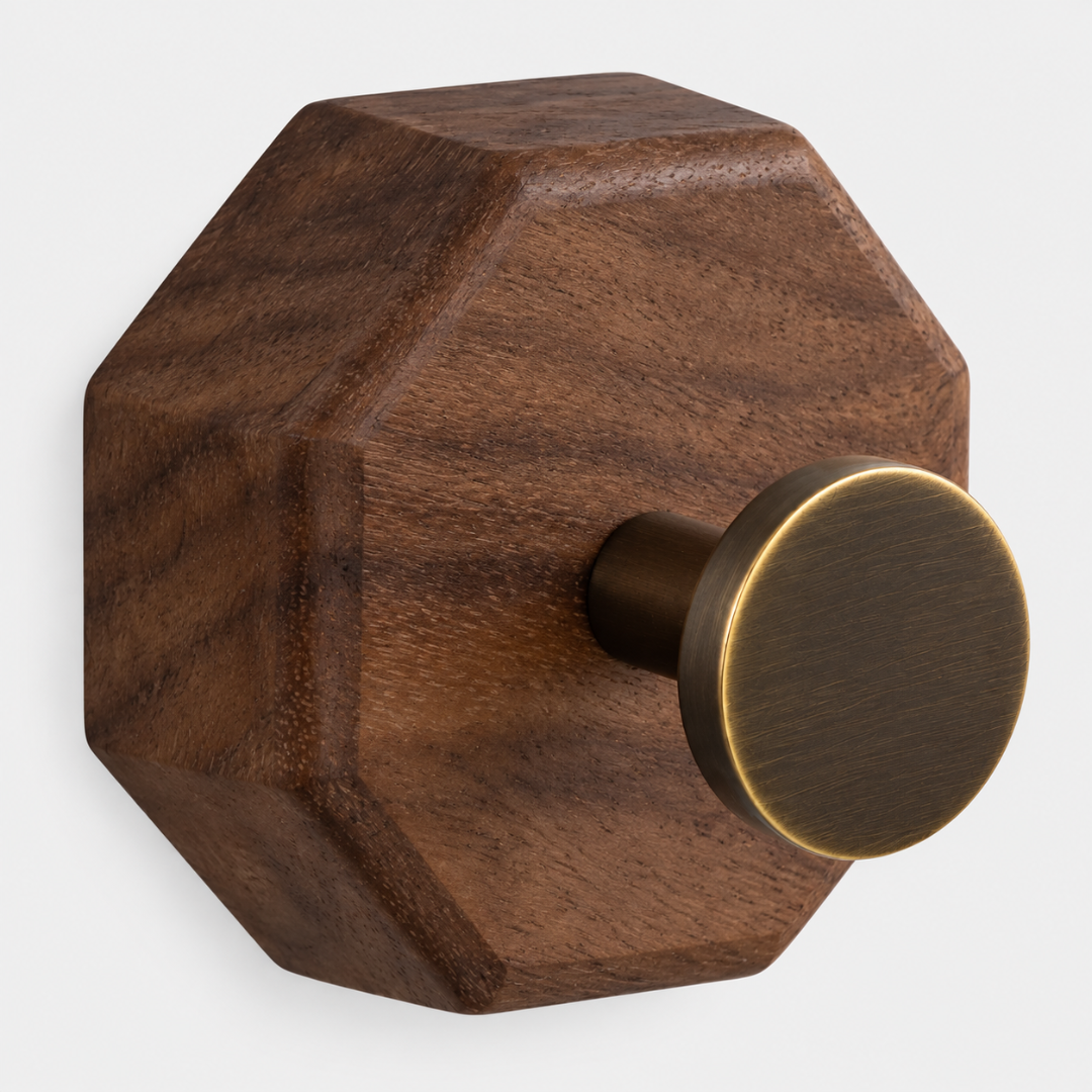 OctaHook™  Minimalist Wood Hook