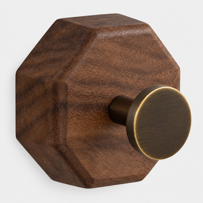 OctaHook™  Minimalist Wood Hook