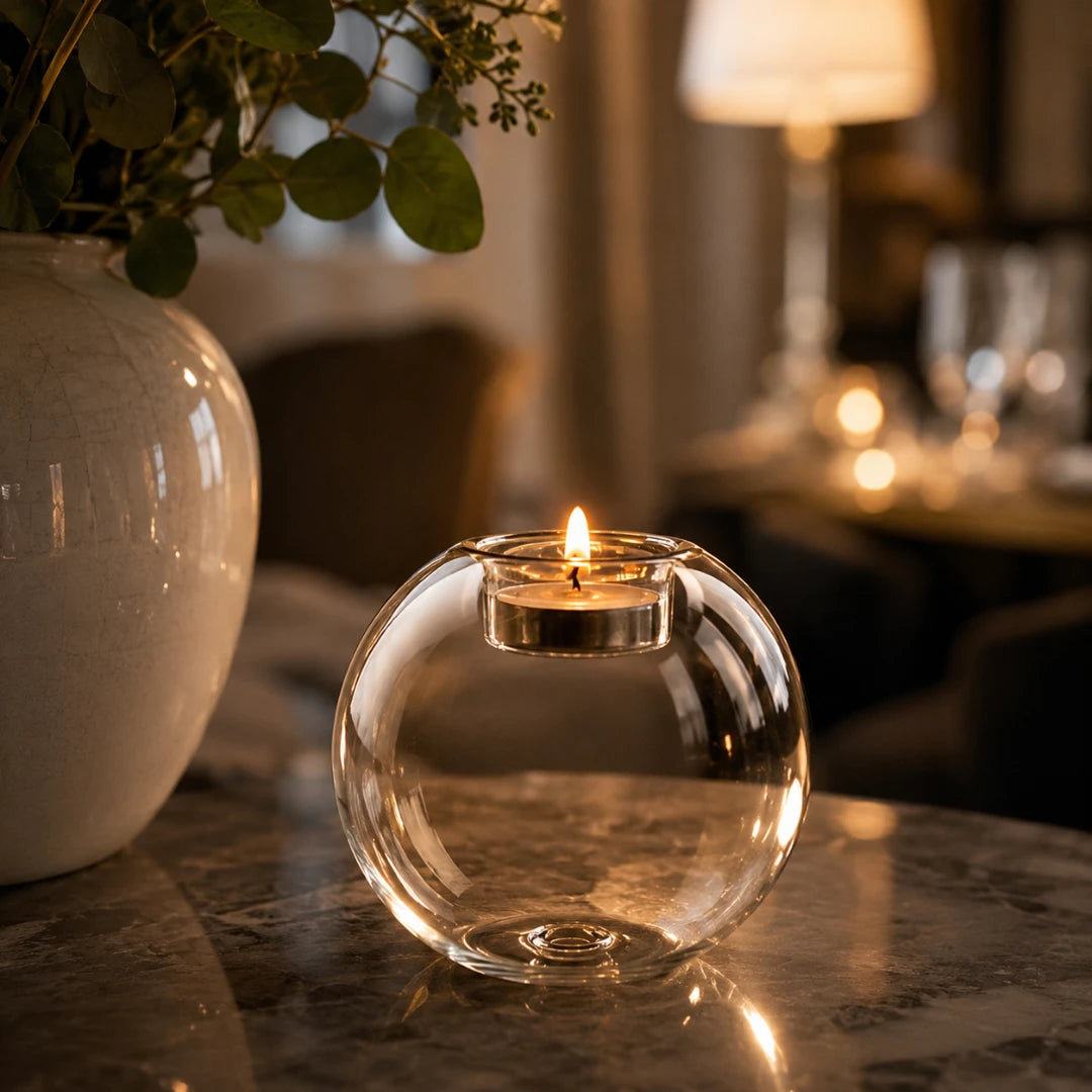 OrbLume™ Glass Candle Holder