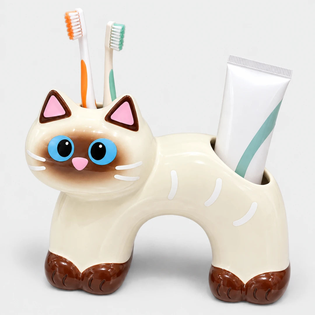 PawArch™ Ceramic Toothbrush Holder