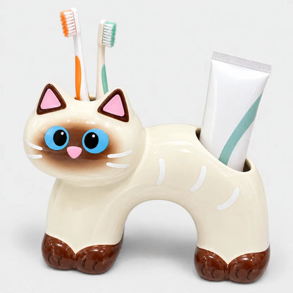 PawArch™ Ceramic Toothbrush Holder