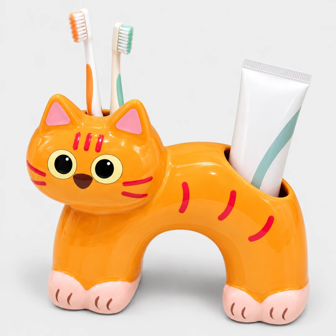 PawArch™ Ceramic Toothbrush Holder