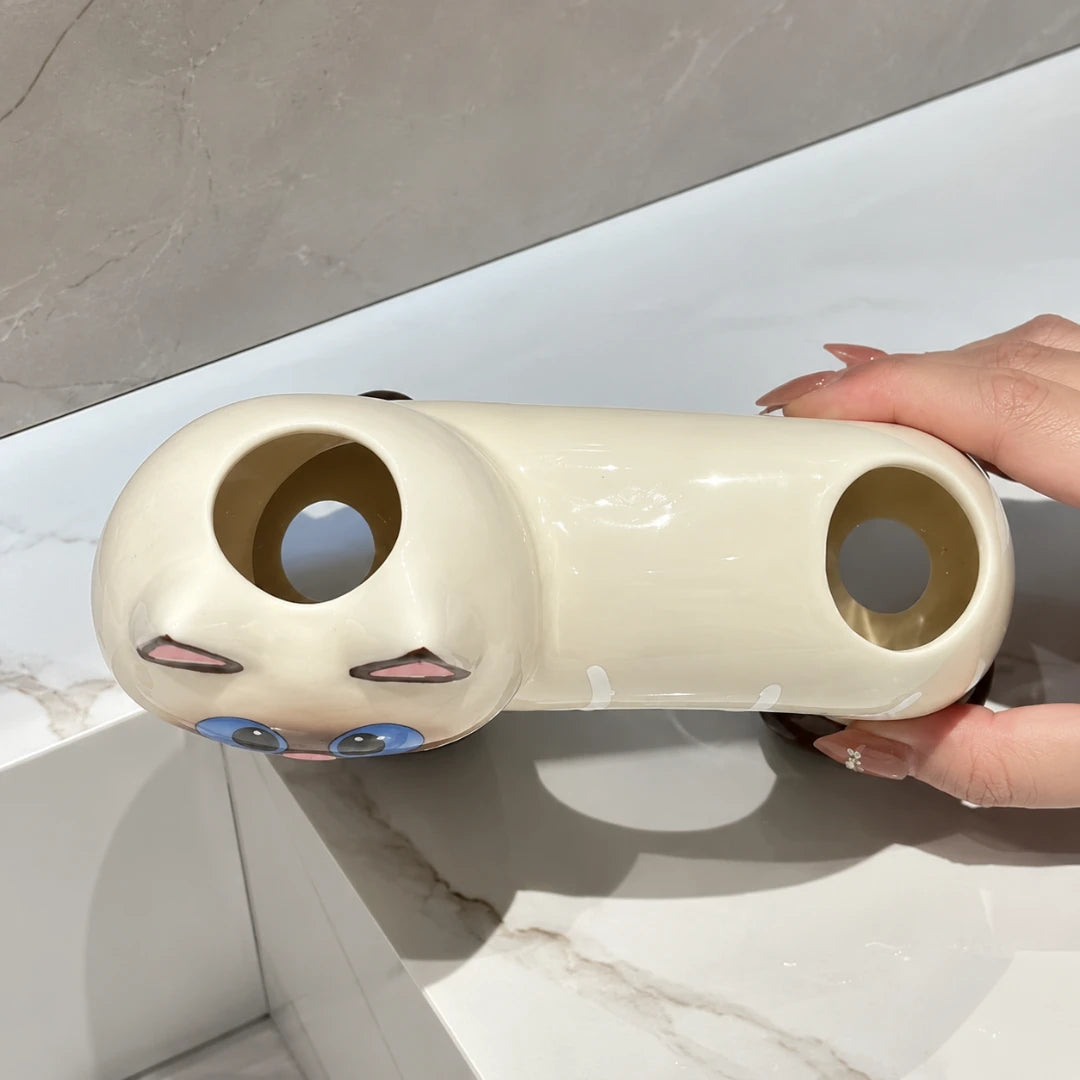 PawArch™ Ceramic Toothbrush Holder