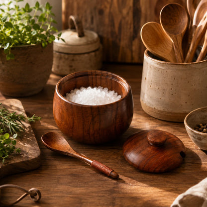 PinchPot™ Wooden Condiment Jar