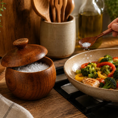 PinchPot™ Wooden Condiment Jar