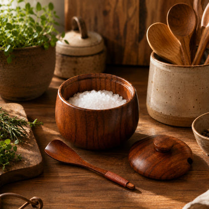PinchPot™ Wooden Condiment Jar