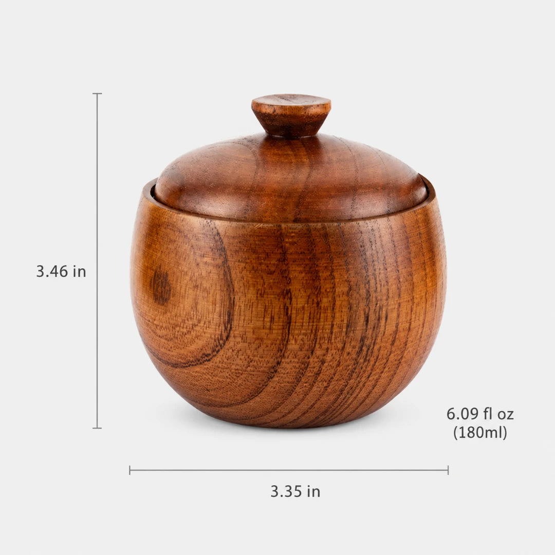 PinchPot™ Wooden Condiment Jar