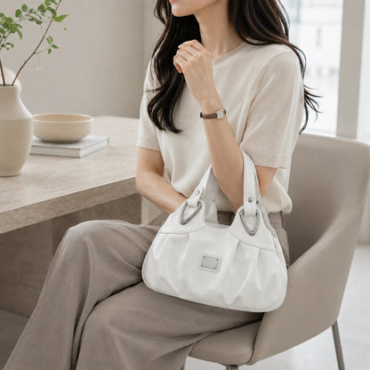 PoufTote™ Soft Leather Handbag