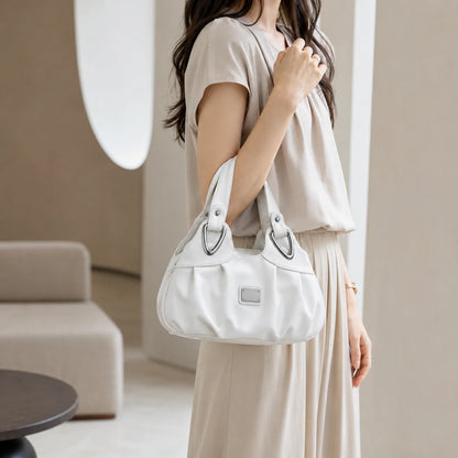 PoufTote™ Soft Leather Handbag