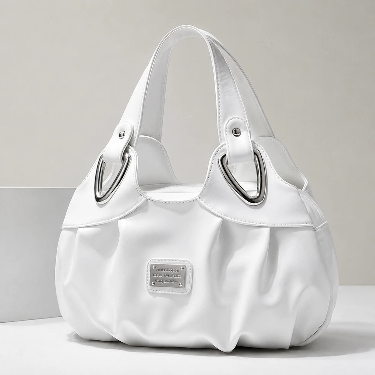 PoufTote™ Soft Leather Handbag