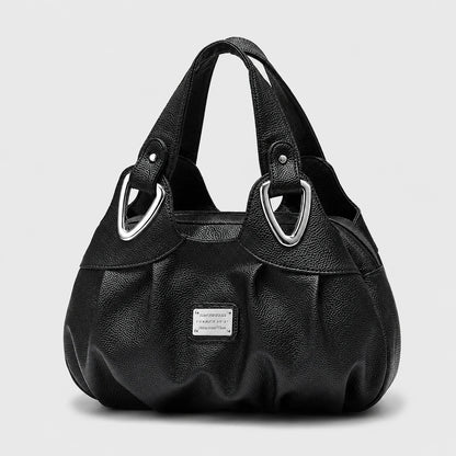 PoufTote™ Soft Leather Handbag