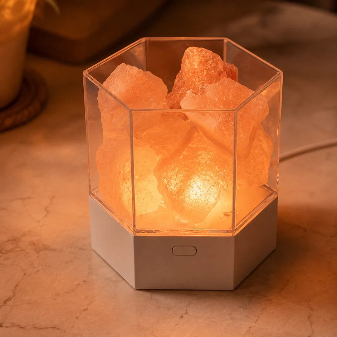 PrismRock™ Hexagon Salt Lamp