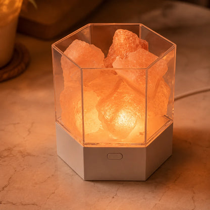 PrismRock™ Hexagon Salt Lamp