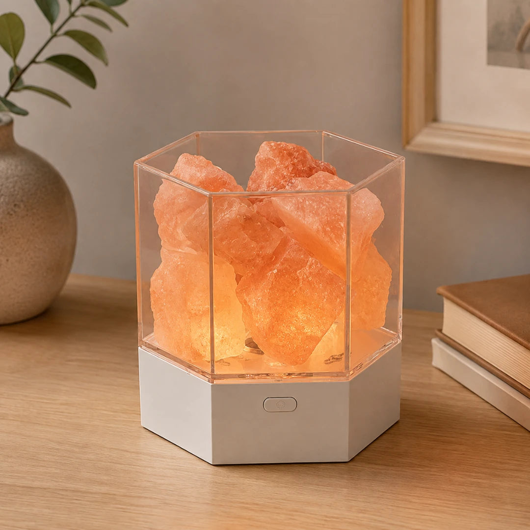 PrismRock™ Hexagon Salt Lamp