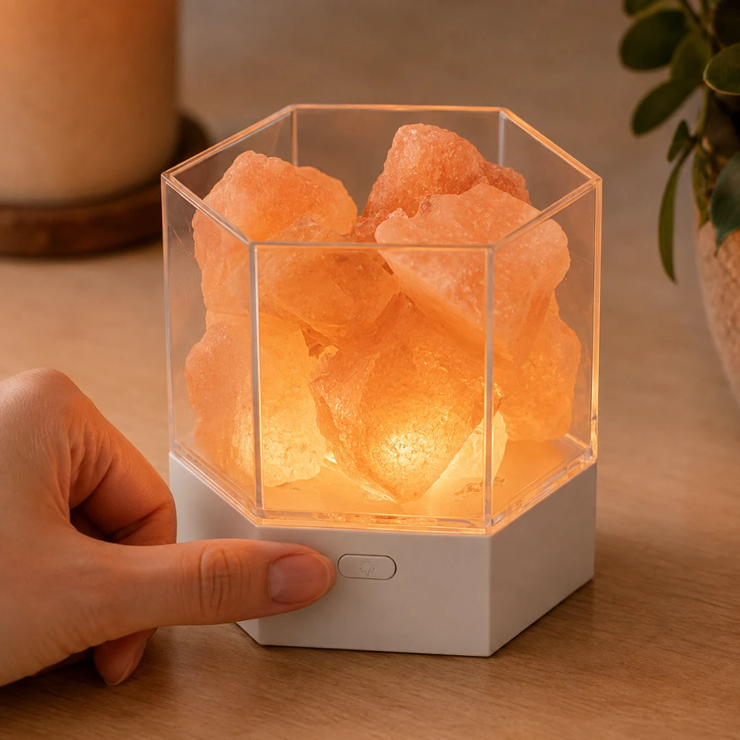 PrismRock™ Hexagon Salt Lamp